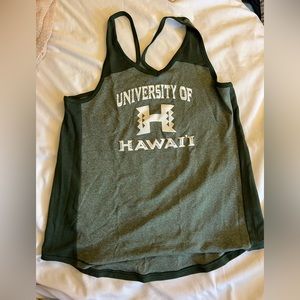 Green University of Hawaii tank top L